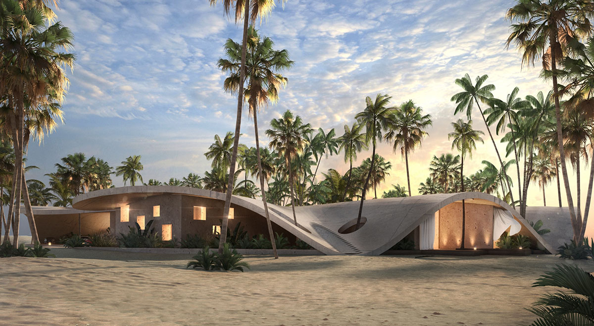 A Sand-Dune Inspired Hotel in Kuwait by Jasper Architects